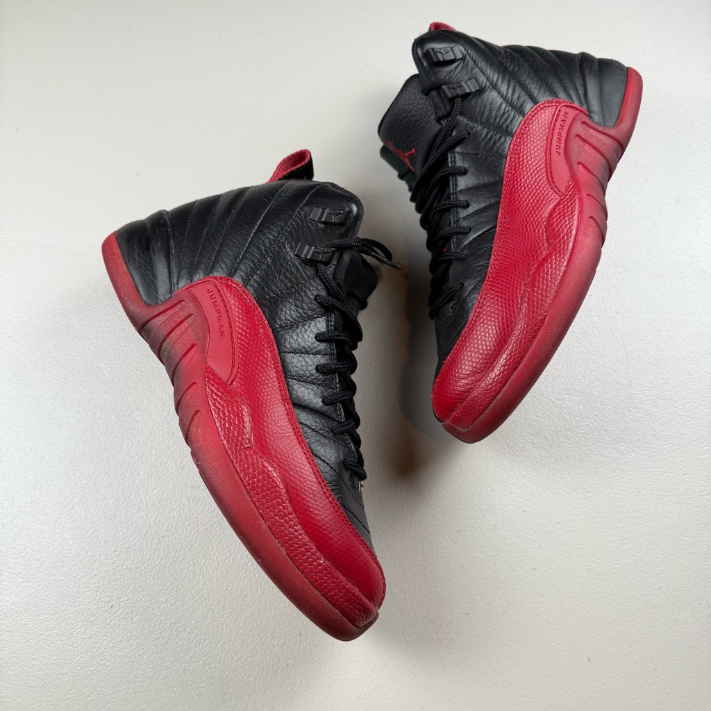 Nike Jordan 12 Retro “Flu Game”, Black And Red, Women’s Size 8